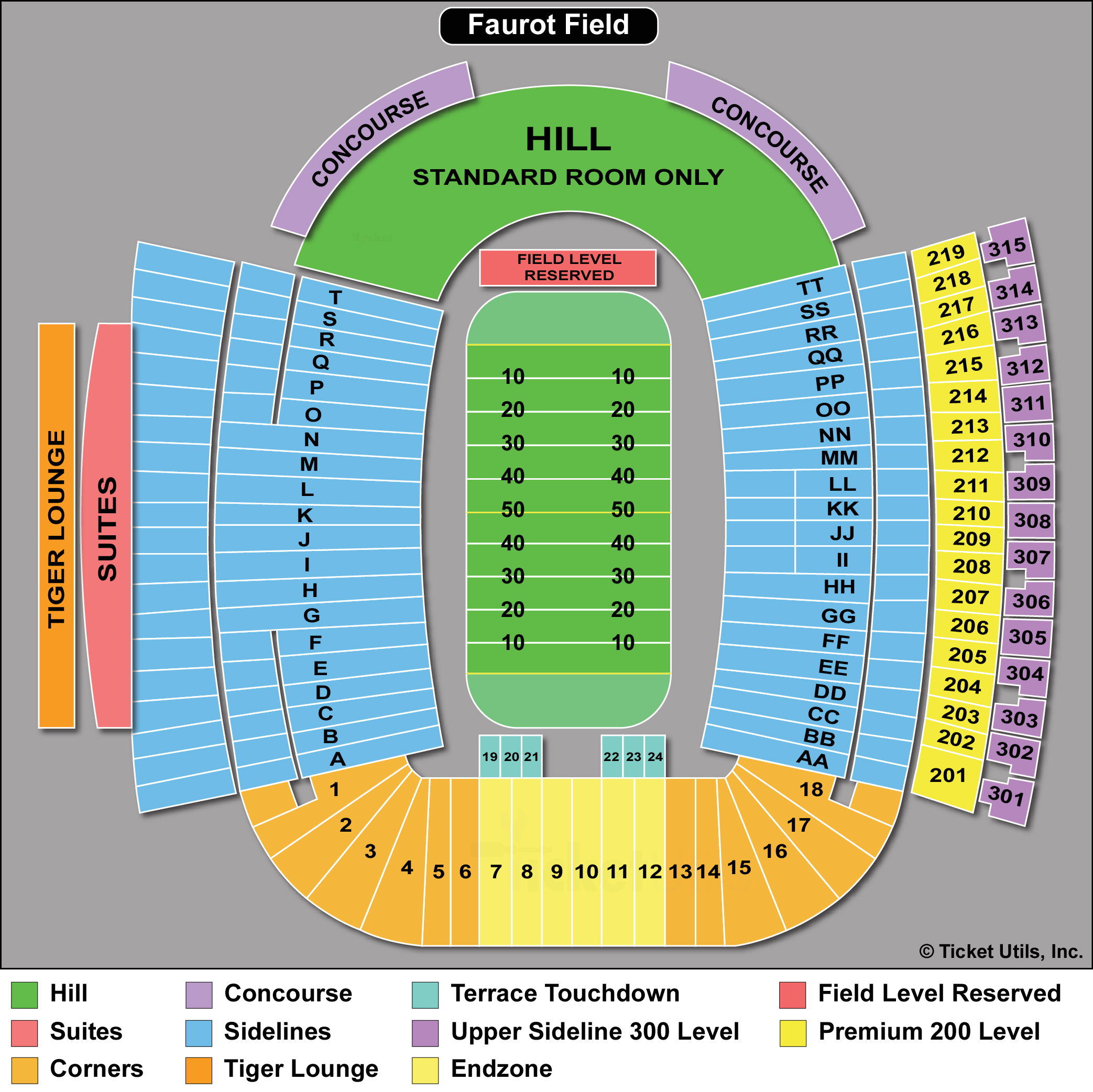 James University Football Stadium Seating Chart