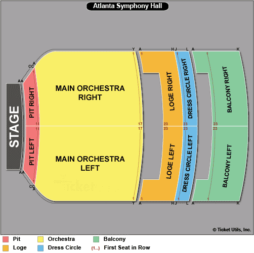 Symphony Hall Atlanta Seating Chart